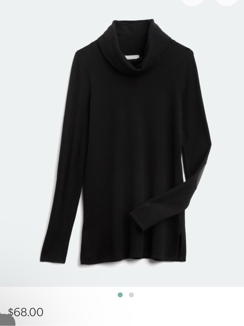 Black cowl neck tunic